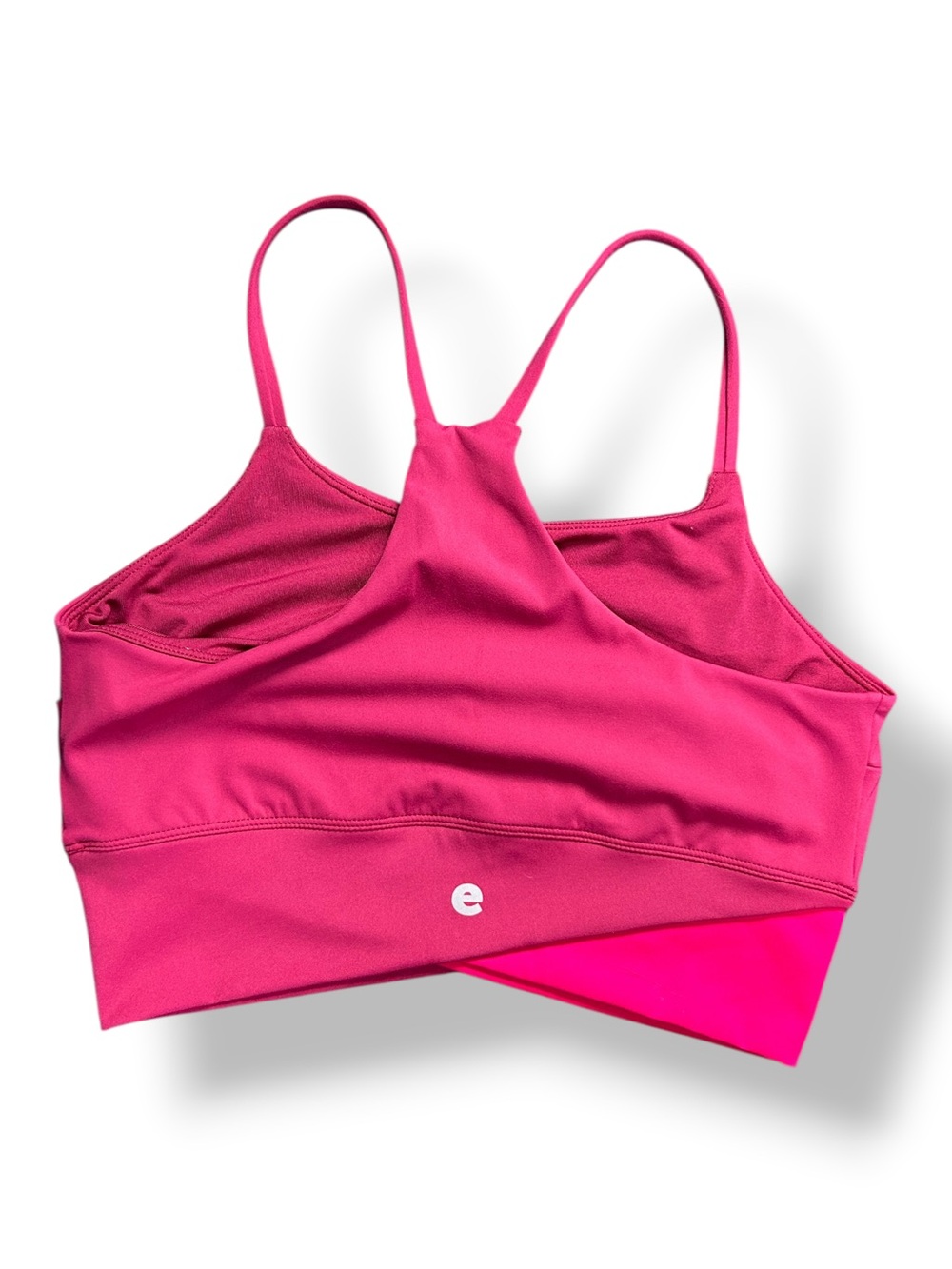 Evrli Pink Colorblock Sports Bra Leggings Matching Workout Set Size Small - Picture 4 of 10